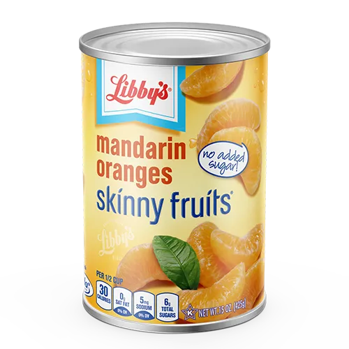 Skinny Mandarin Oranges No Sugar Added